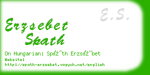 erzsebet spath business card